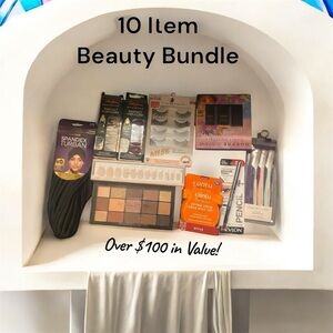 10‑Item Beauty Bundle — Mixed Brands — NWT/Sealed Over $90 Retail yours for $30